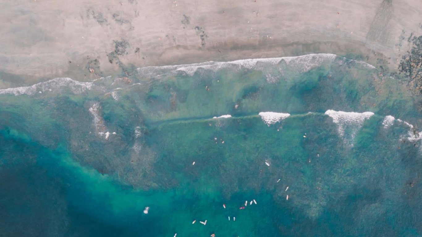 Coastal view from above